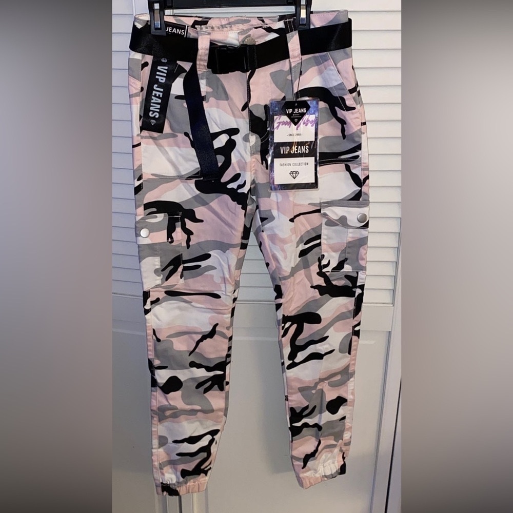 Pink camo pants